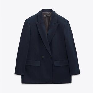 Zara Women's Oversized Double Breasted Jacket